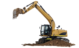 Large excavation project during backfill