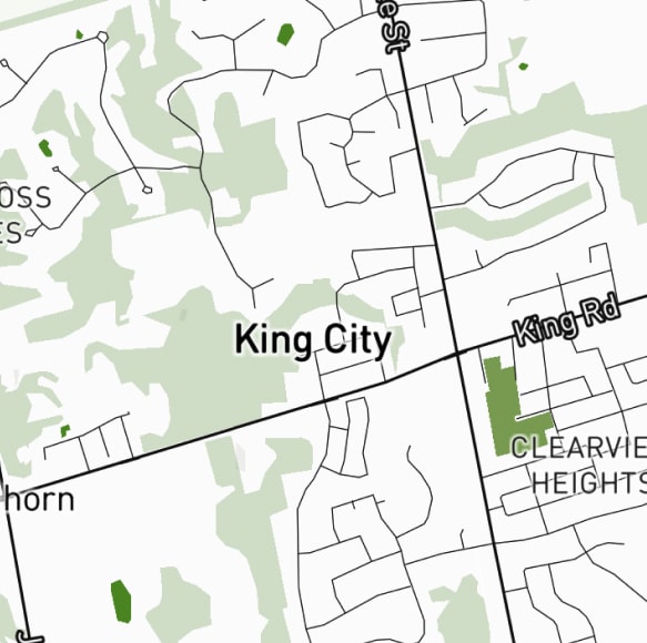 King-City Ontario Map