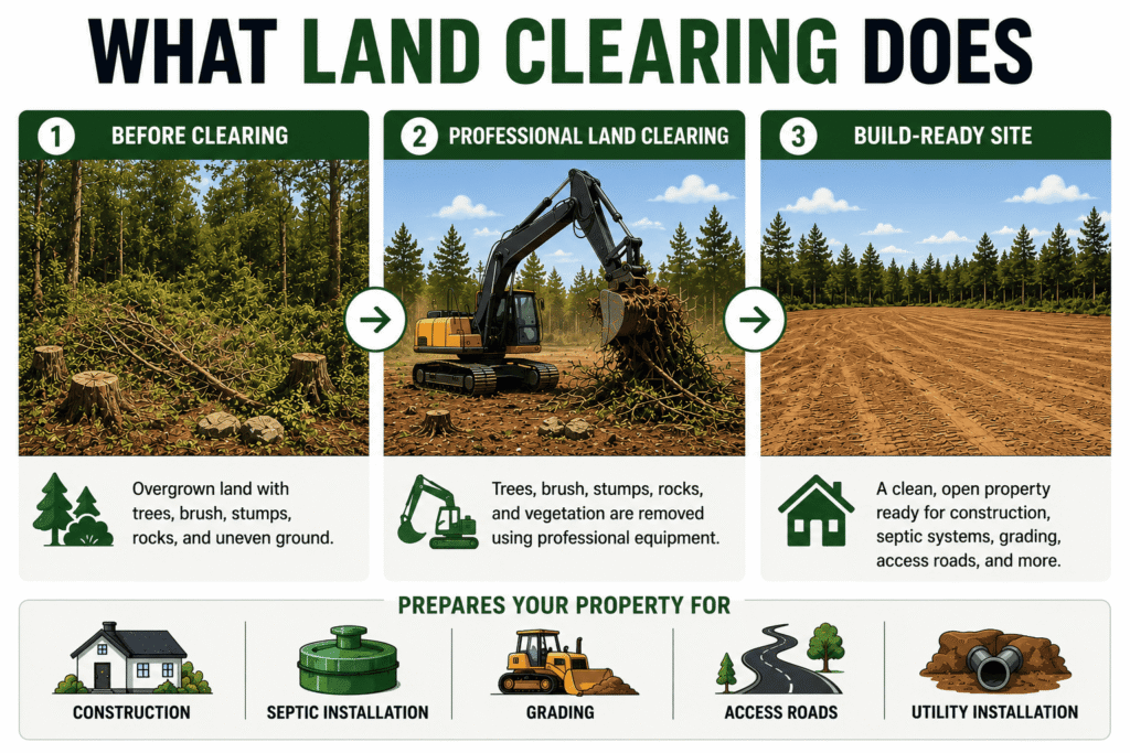 What is Land clearing - Infographic